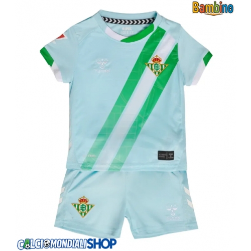 Maglie da calcio Real Betis Seconda Maglia Bambino 2025-26 Manica Corta + Pantaloni corti)